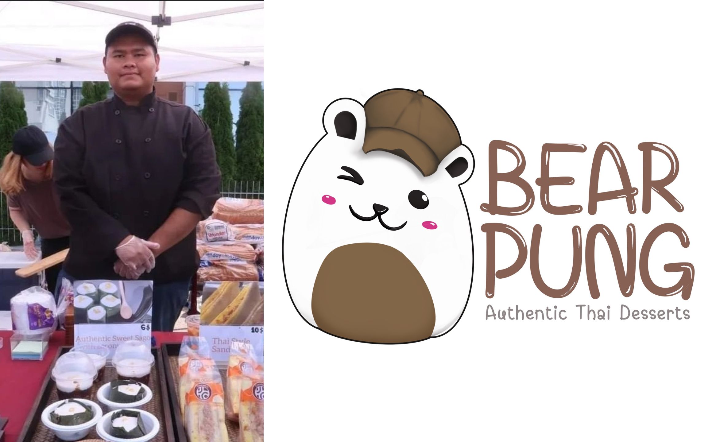 Bio picture of Chef Kitssada Khongnoon, founder, Bear Pung - decorative