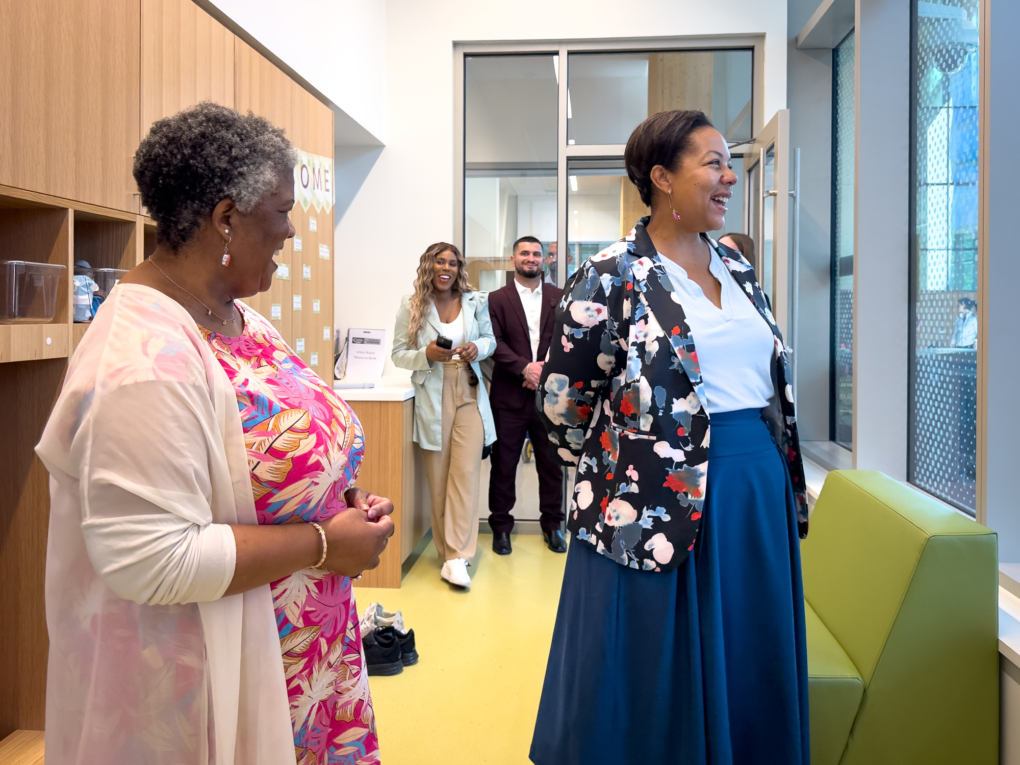 Minister Williams tours Mary's Place child care centre