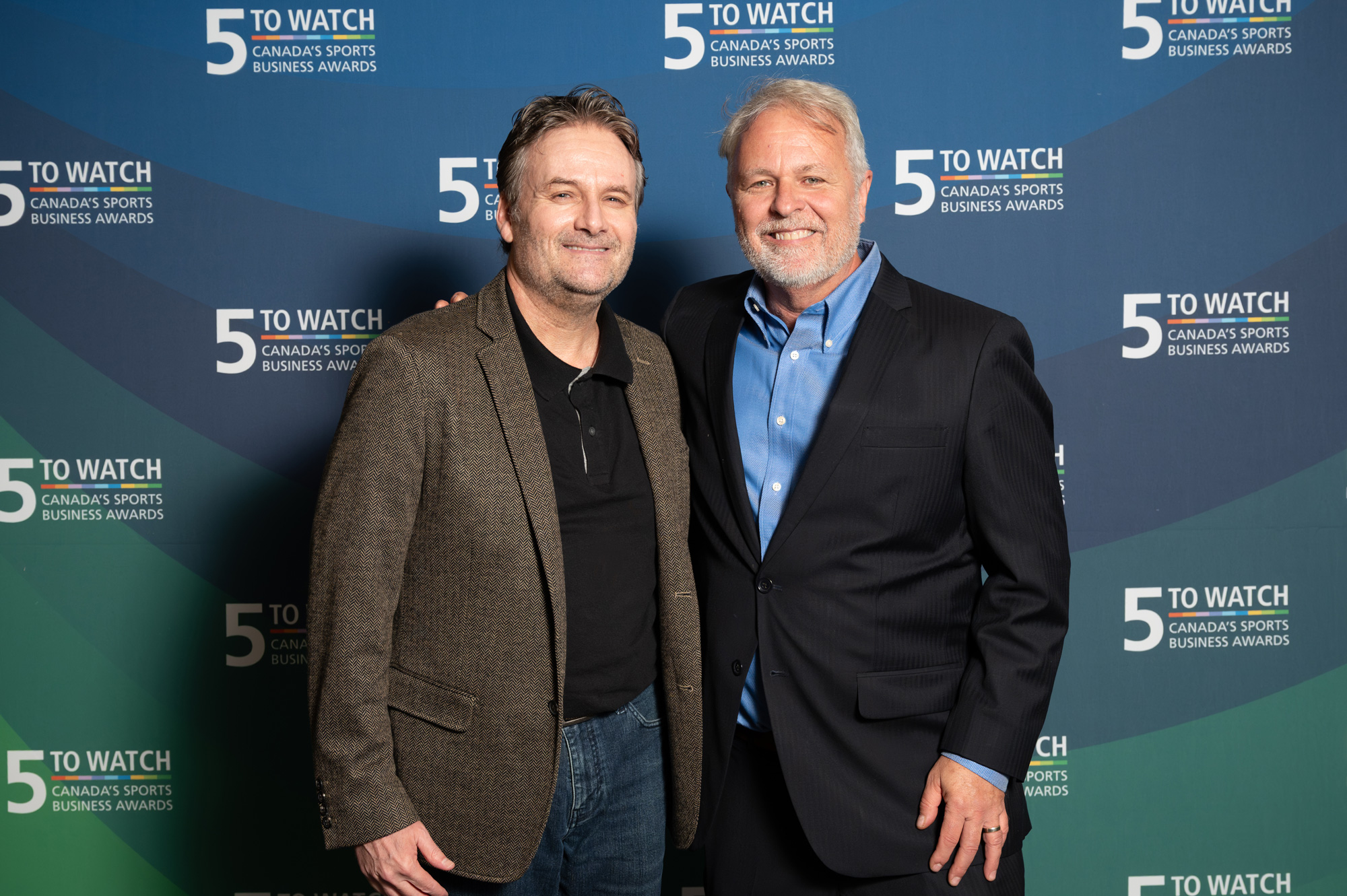 Peter Widdis and John Peco at the 5 to Watch reception