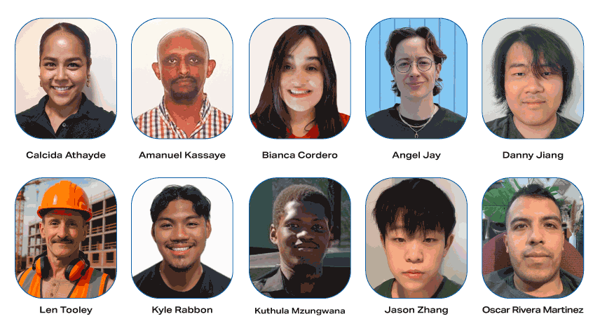 Headshots of the ten Schulich recipients for 2025