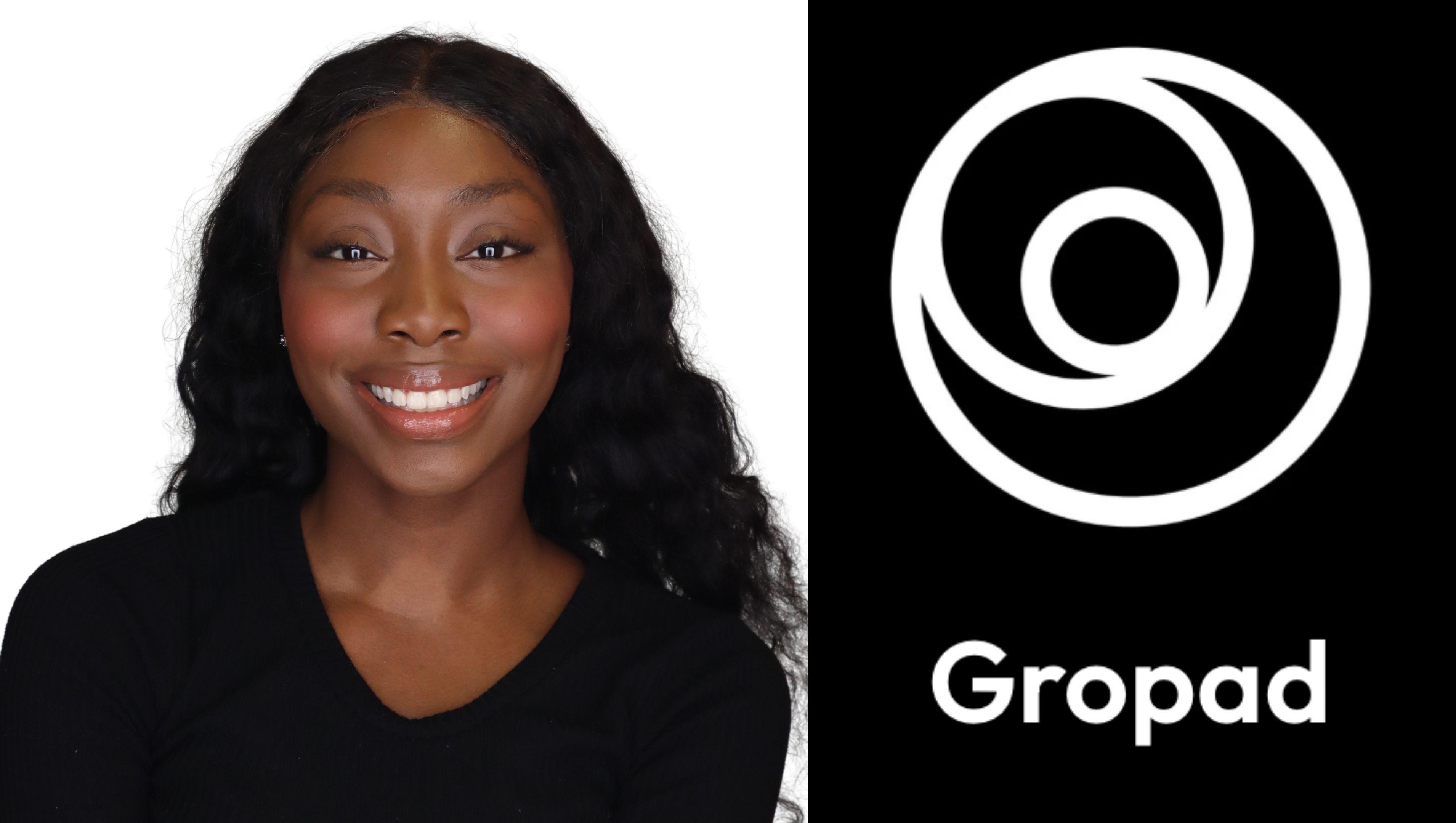 Bio picture of Karen Amandi and company logo of Gropad
