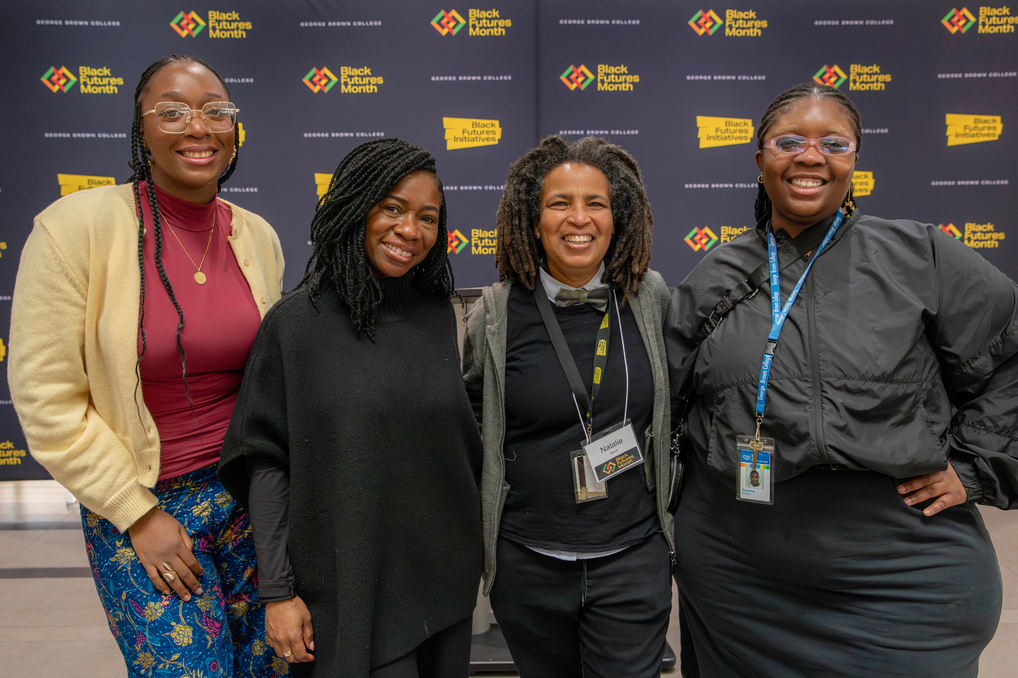 The Black Futures Initiative team poses at the 2025 Roots and Recipes event
