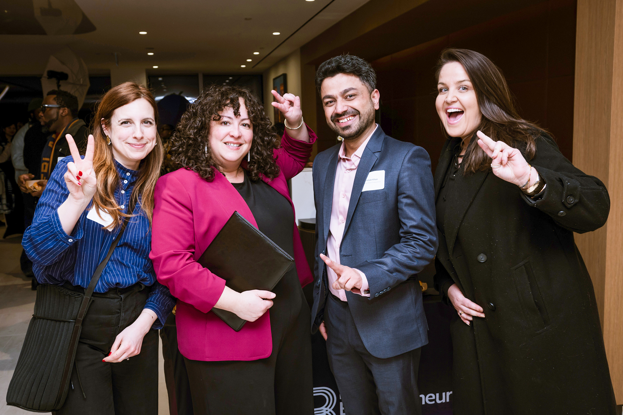 George Brown's research team smiles at the Black Entrepreneurship Alliance Demo Day