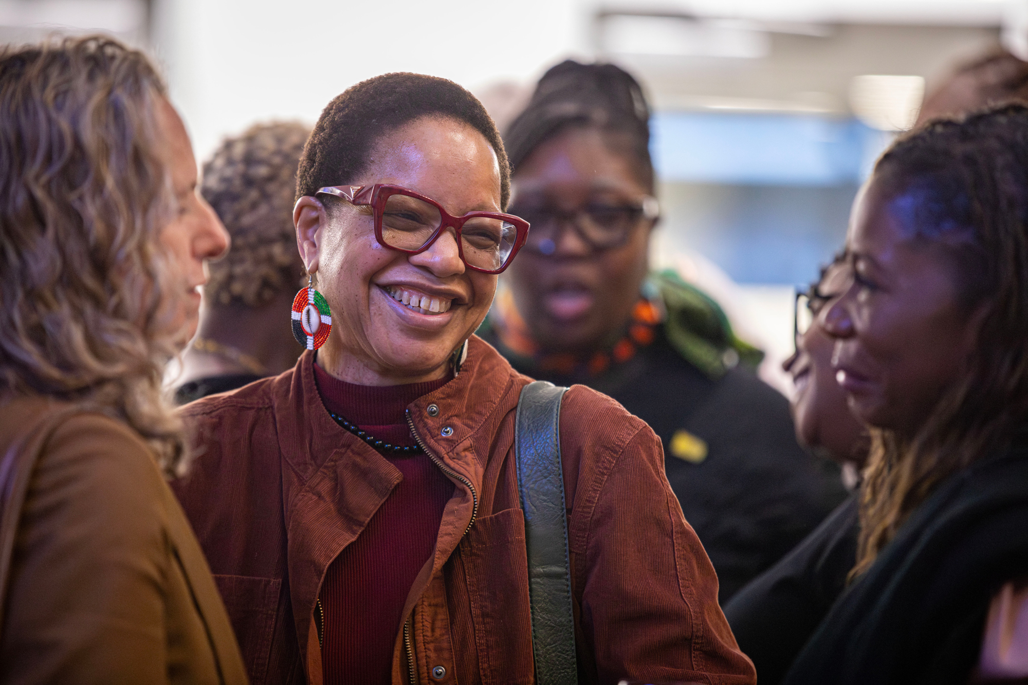 Guests chat at the Hubbard naming event