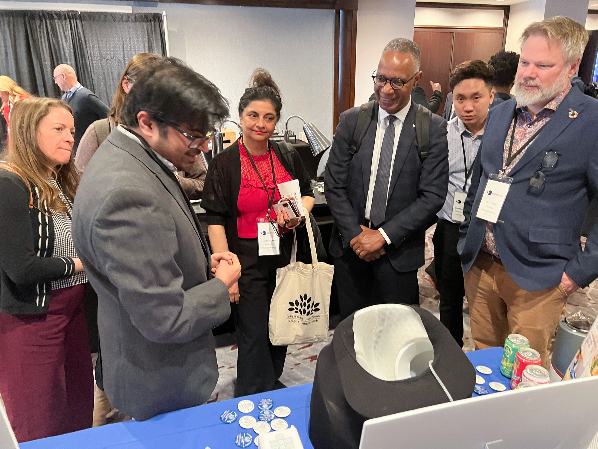 George Brown's Research and Innovation team at the Living Labs showcase at the 2026 CICan conference