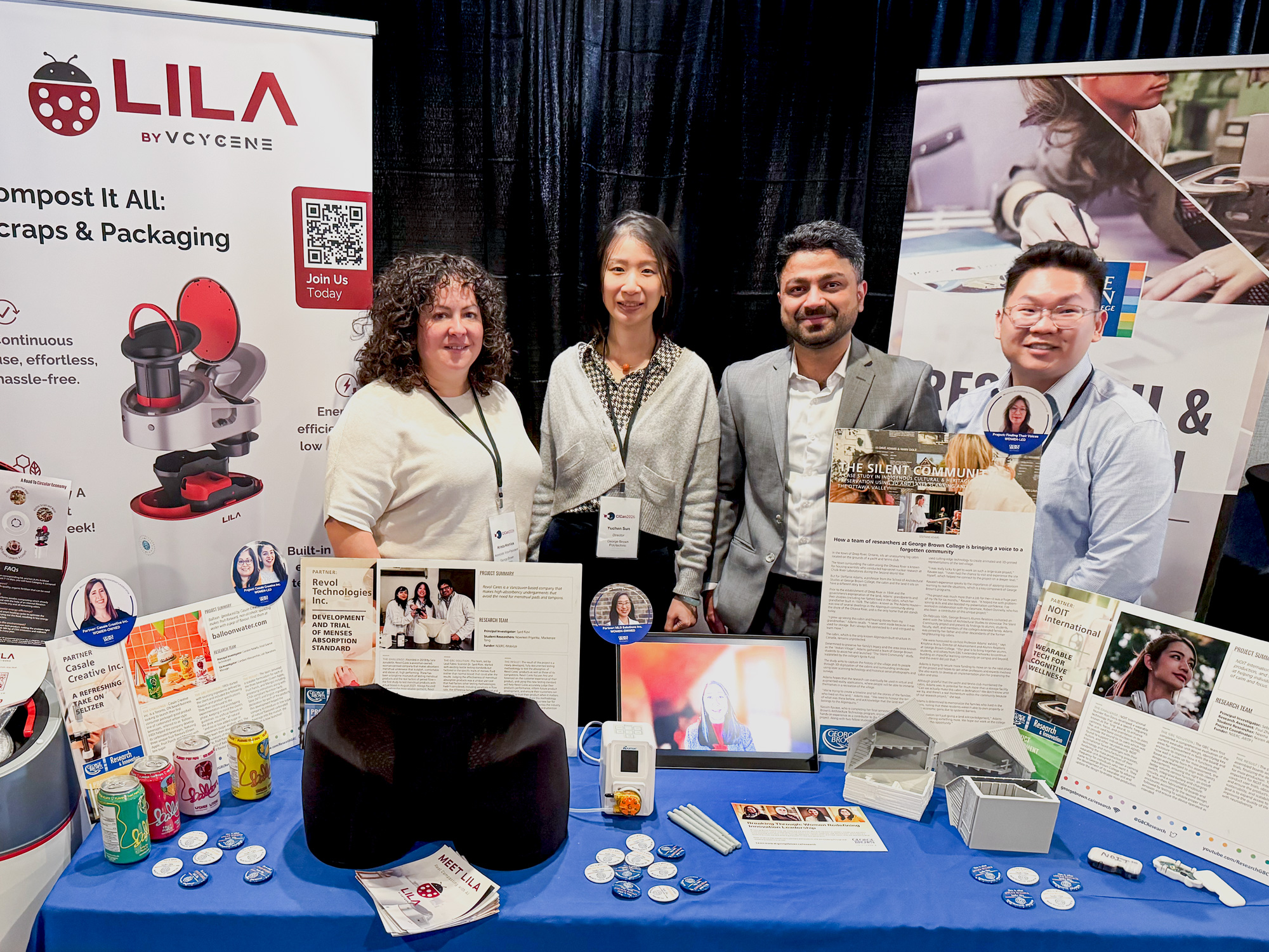 George Brown's Reseach and Innovation team present projects at the CICan Living Labs Showcase