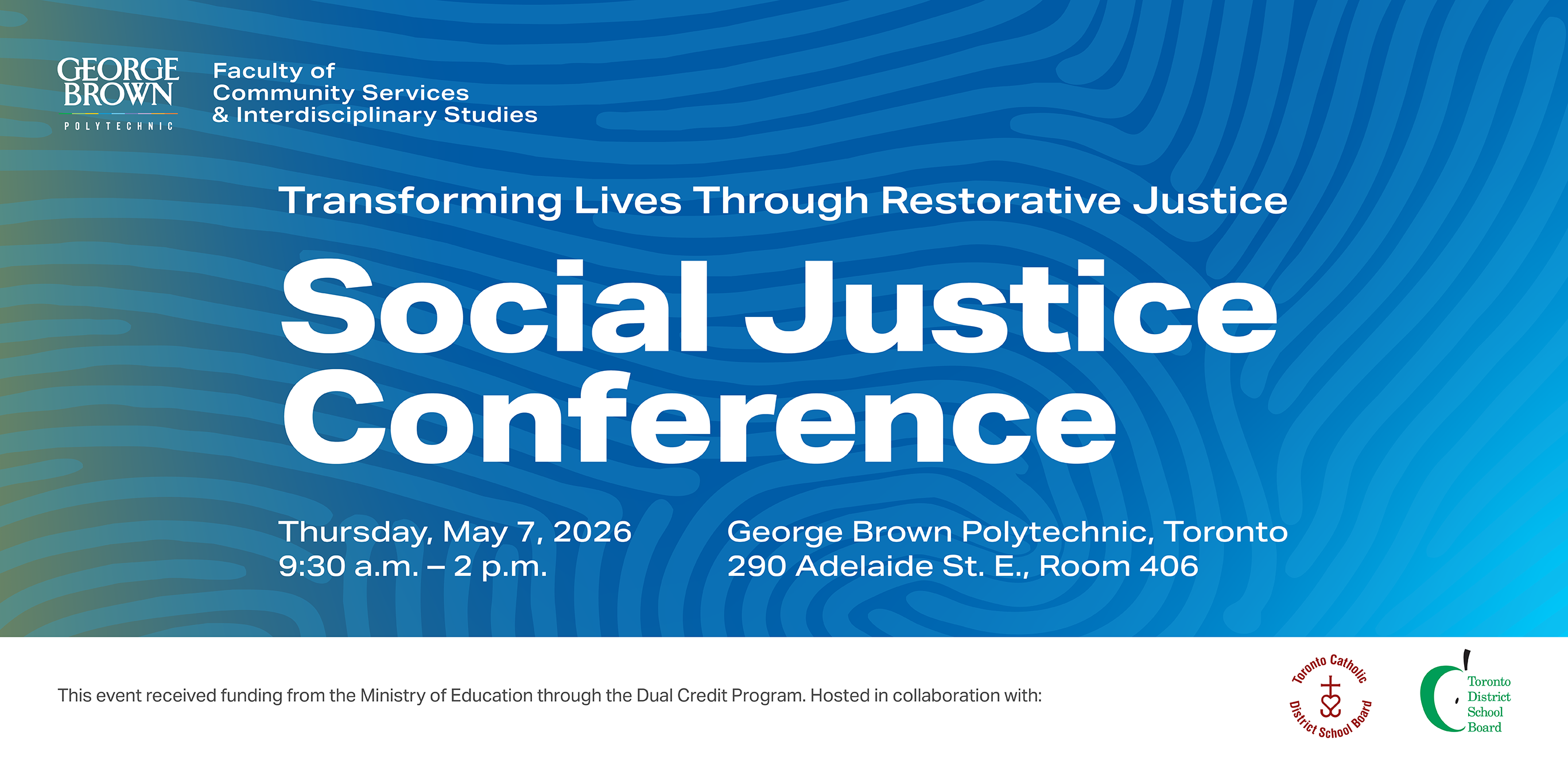 Social Justice Conference banner