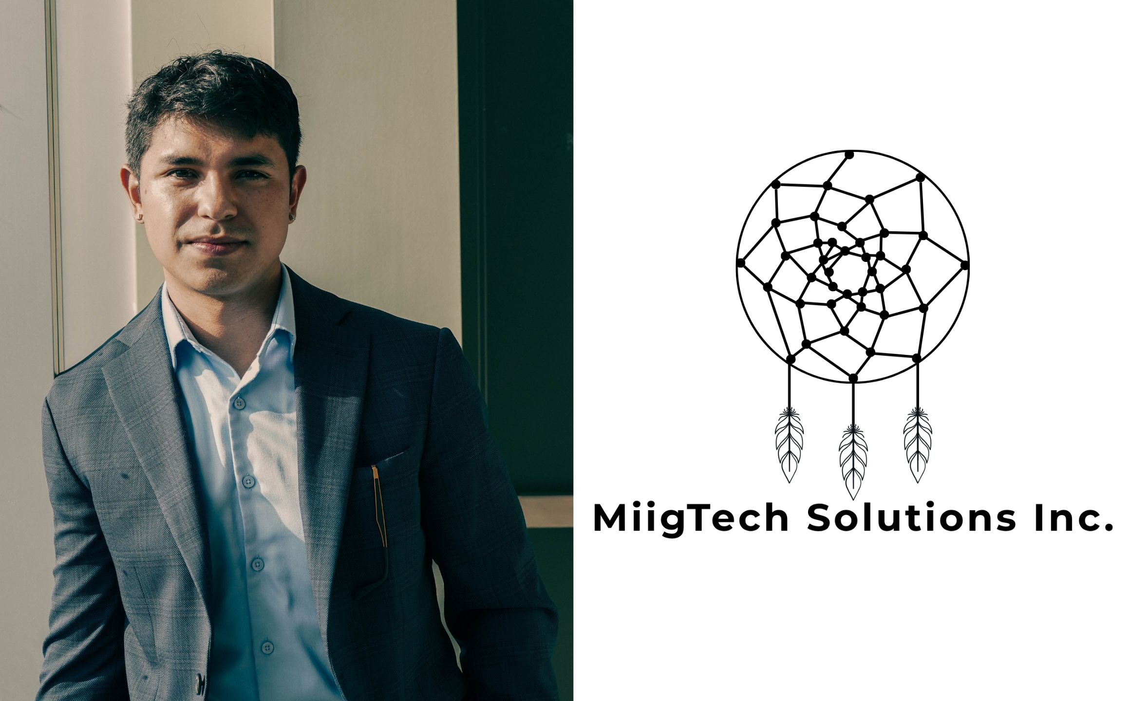 Bio picture of Anthony Huete-Jacobs and the MiigTech Solutions logo