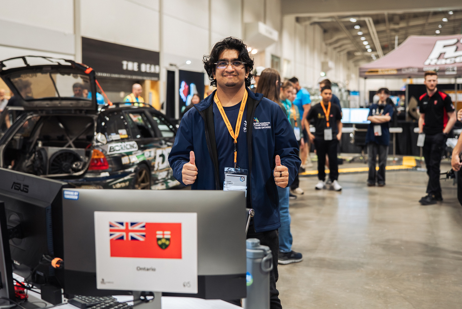Jayest Busgeeth at the Skills Canada competiton.