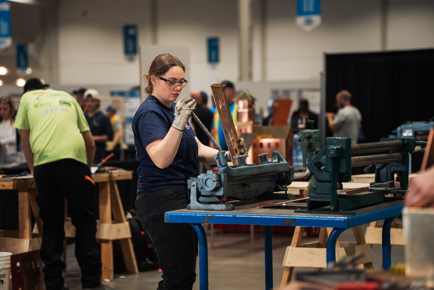 Lyndsey Jordan competes at the Skills Canada competition.