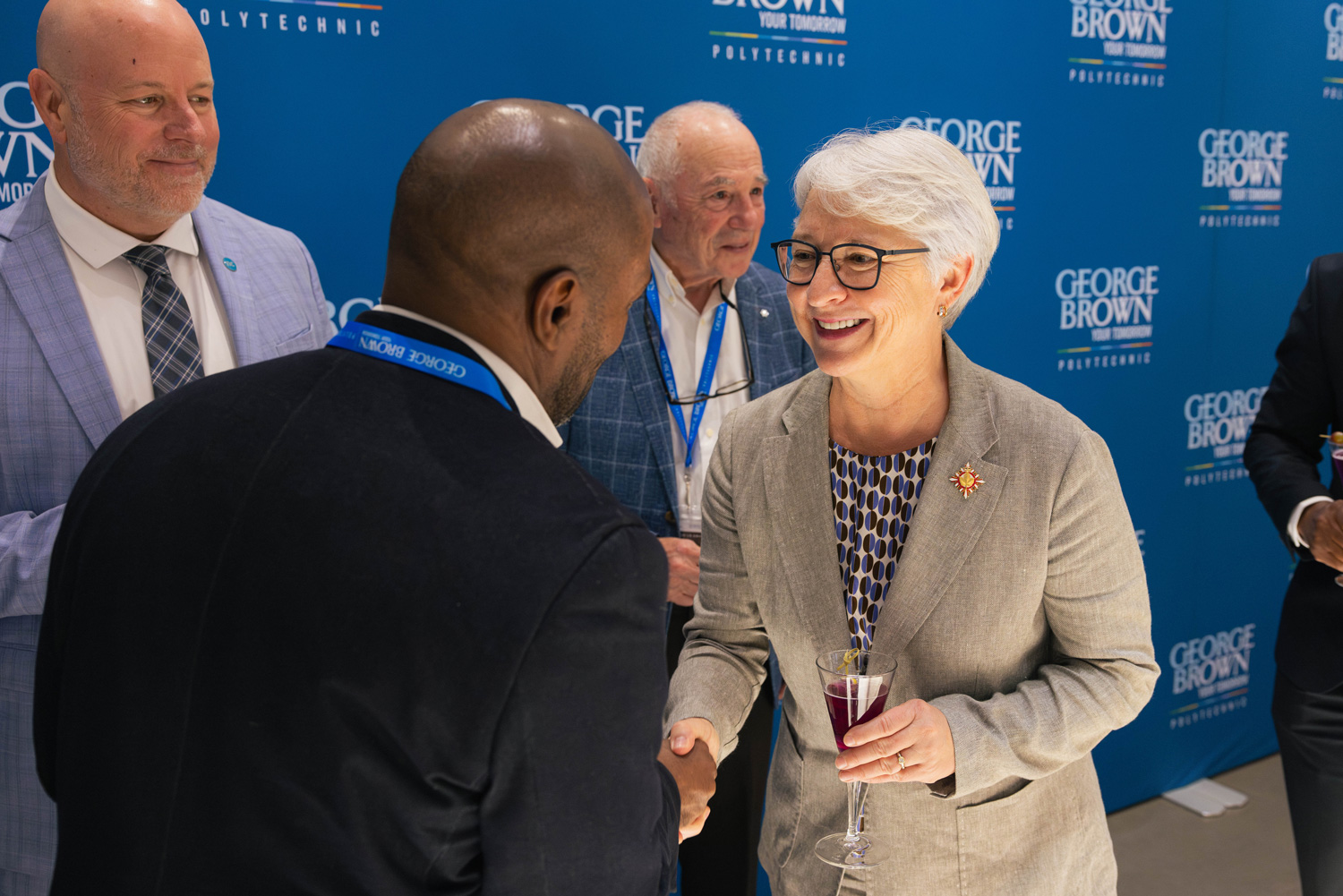 Edith Dumont meets with some of Ontario's wine experts at the Ontario Wine Awards.
