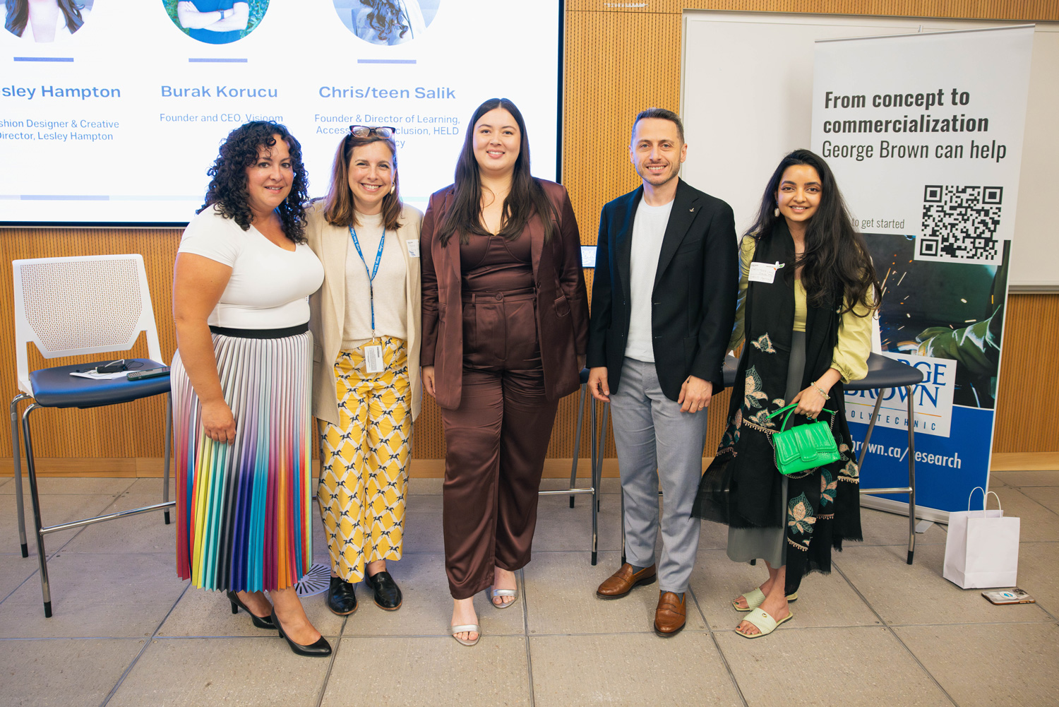 Why not me panelists at the 2026 RISE showcase pose for a group photo.