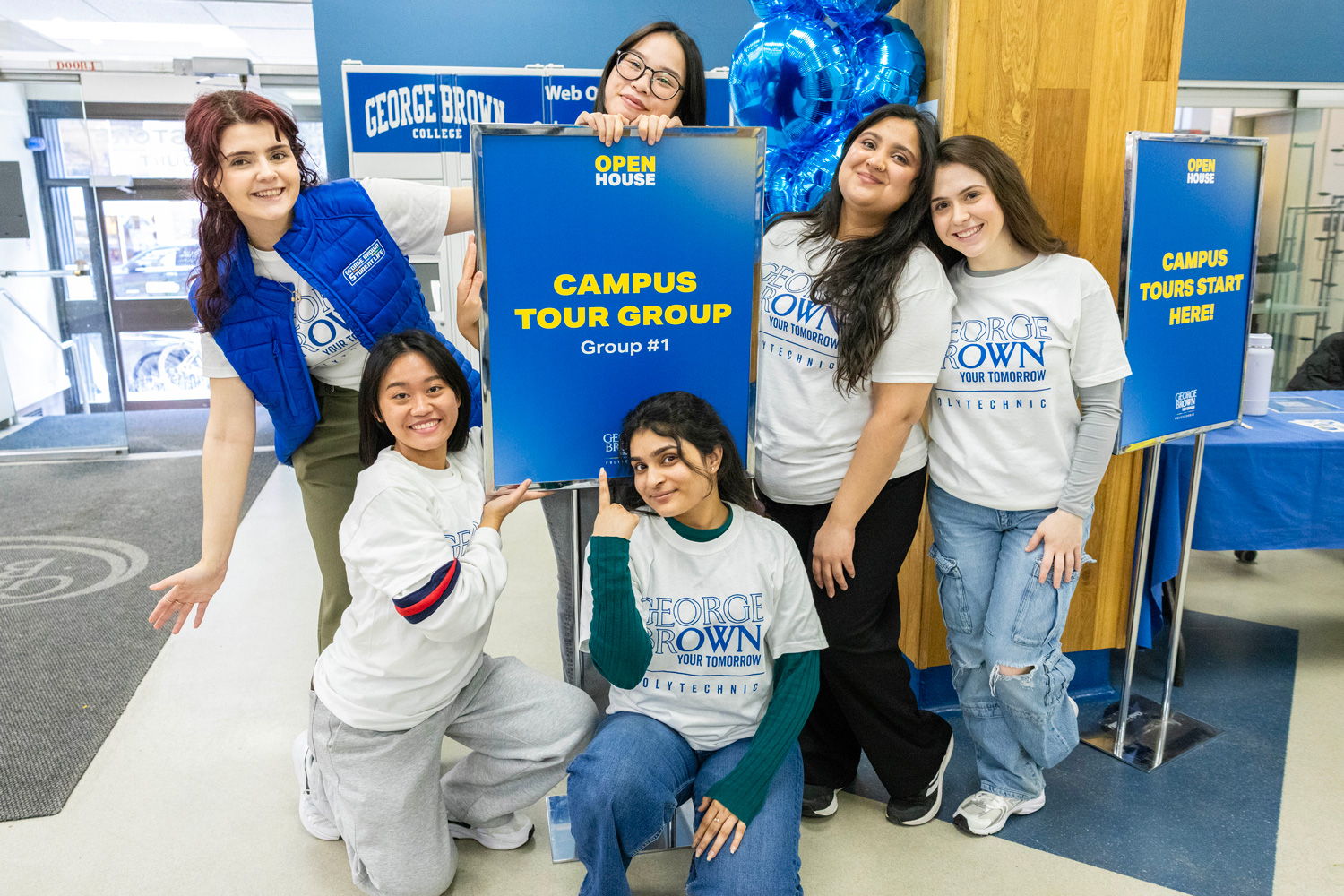 Campus Tour Group at Spring Open House 2026.