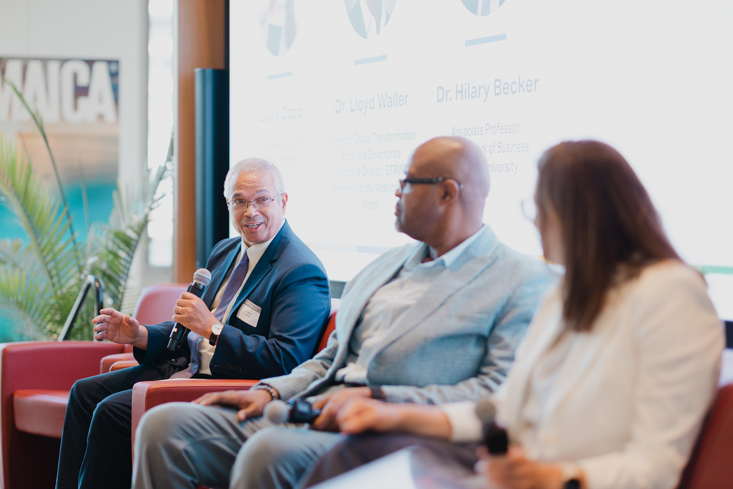 Guest panelists at the Canadian Caribbean Tourism Resilience Symposium discuss current challenges in the sector.