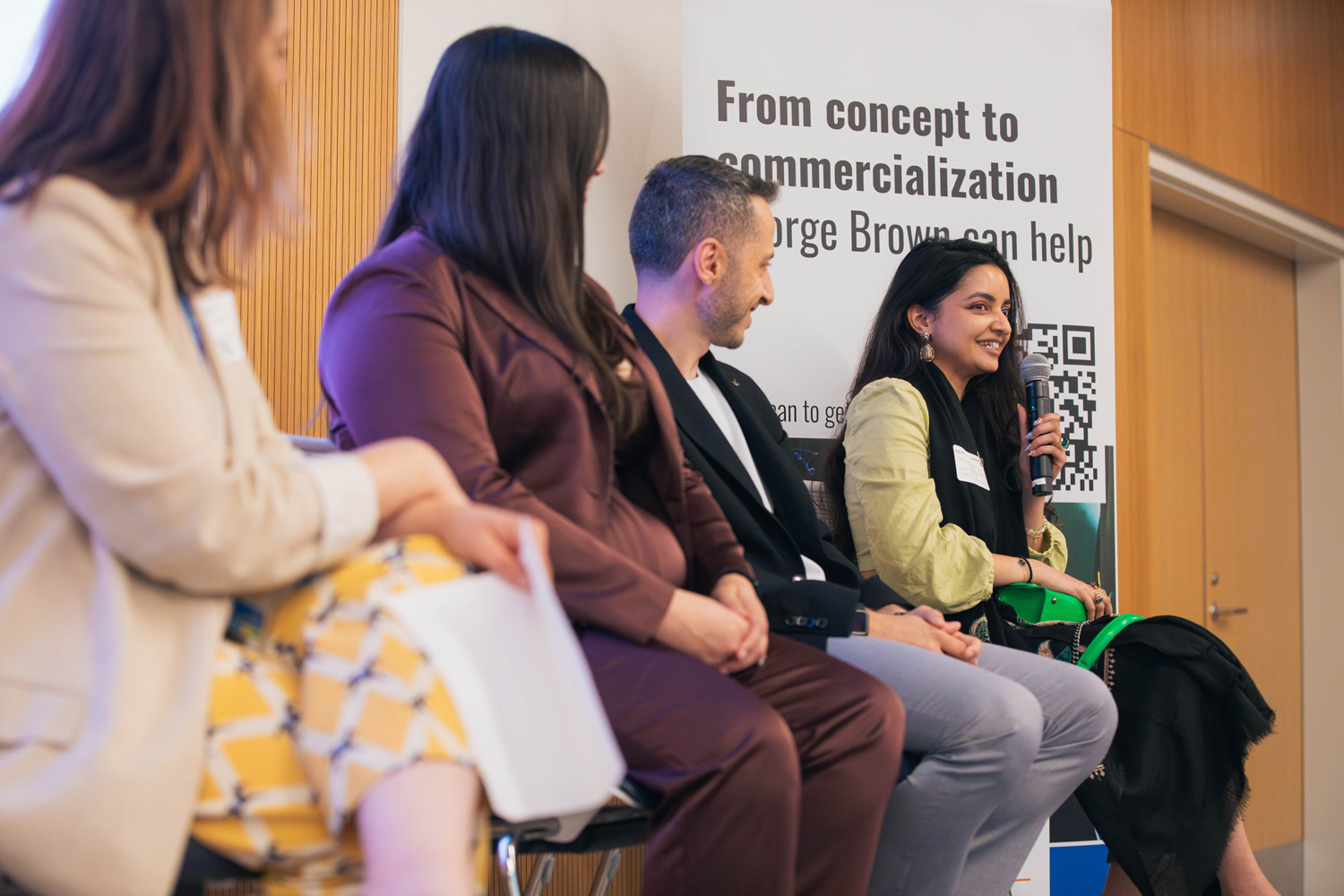 Entrepreneur panellists speak at the 2026 RISE Expo.