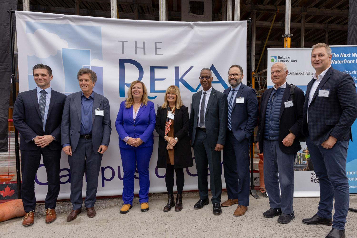 Rekai Centre leadership and community members, including Dr. Fearon, pose for a photo at the new centre in the west donlands.