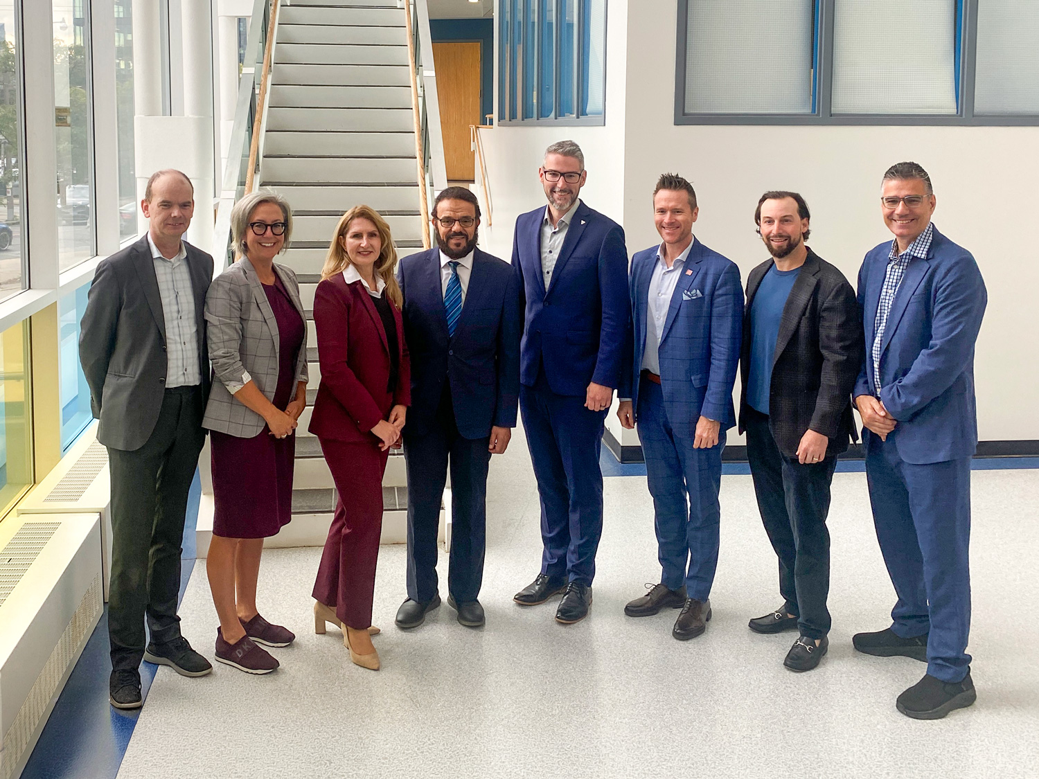 George Brown and Tridel leaders are joined by MPP Laura Smith and Associate Minister Matthew Rae for the BOLT Day of Discovery.