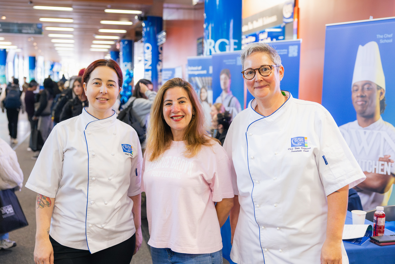 Chef staff and faculty connect with future students at the Waterfront Campus.