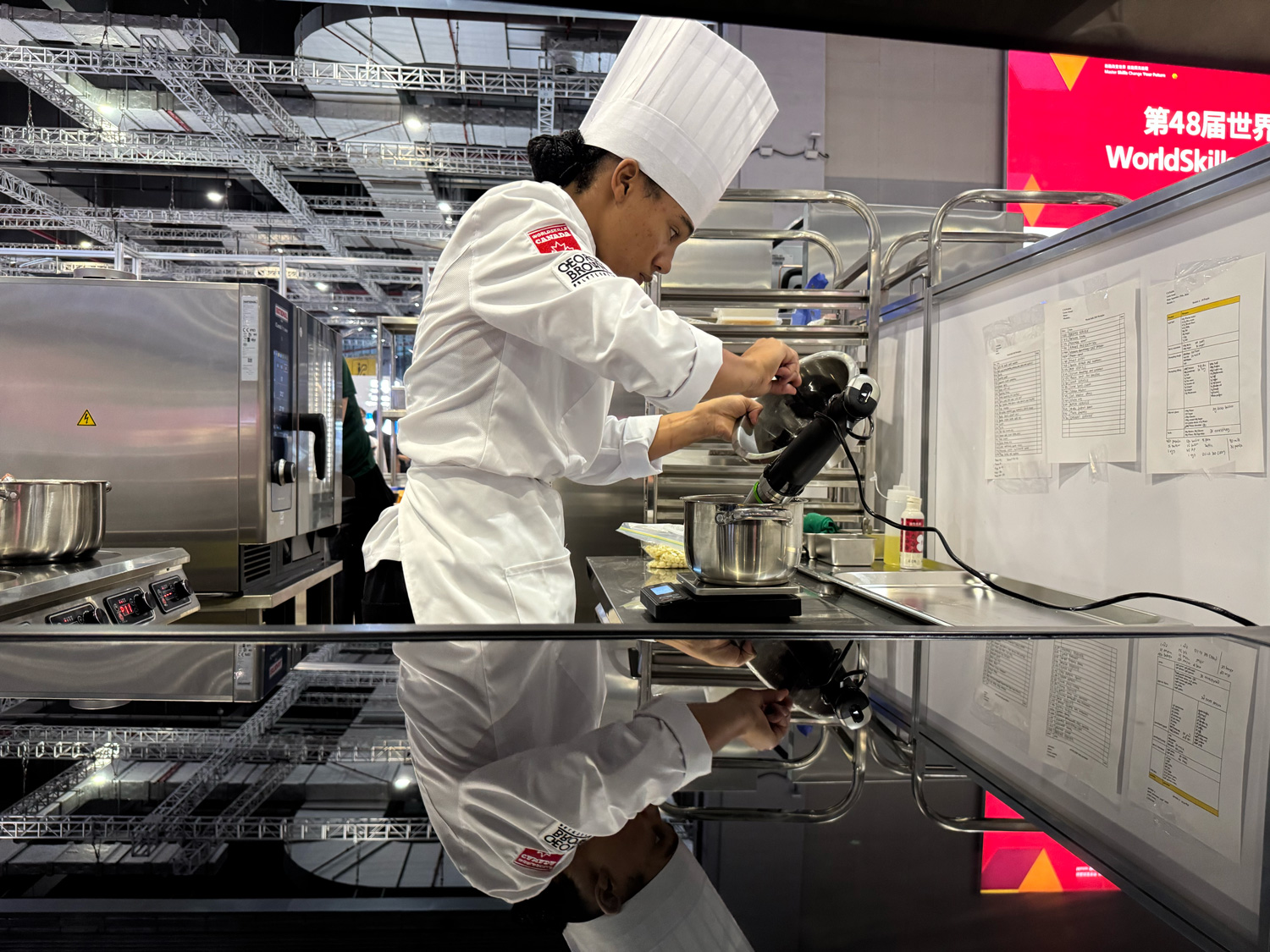 Luca Assad competes in Shanghai for the 2026 WorldSkills Competition.