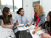 business meeting photo button image