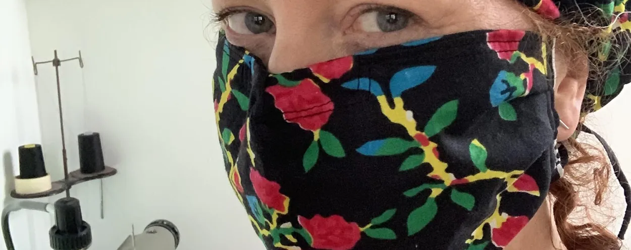 Diana Coatsworth medical cap and mask