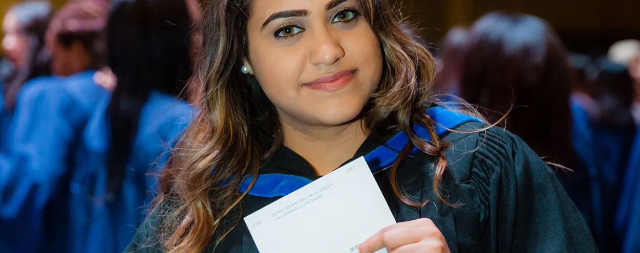 Graduate at convocation