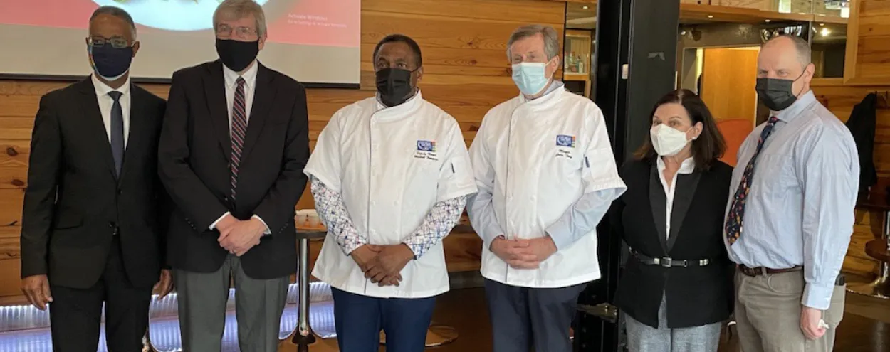 Summerlicious announcement at The Chefs' House with Mayor John Tory