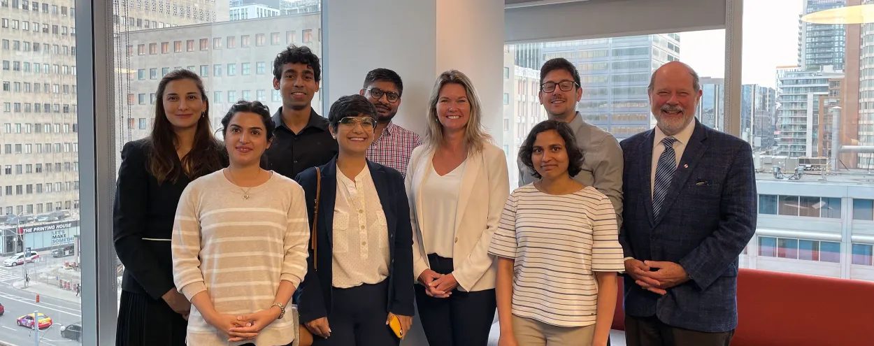 Mitacs roundtable participants with Jill Dunlop