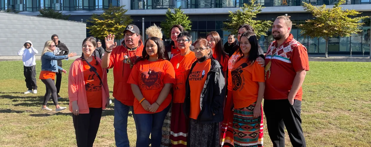 Members of the Indigenous Initiatives team at the Sacred Fire Ceremony
