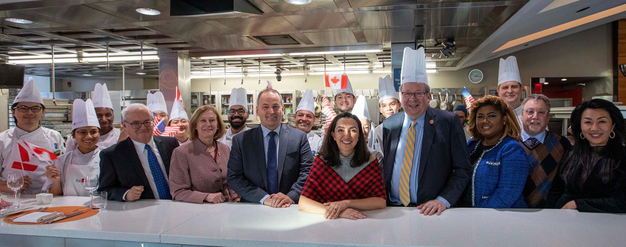 US Ambassador David L. Cohen's visit to The Chefs' House, November 23, 2022