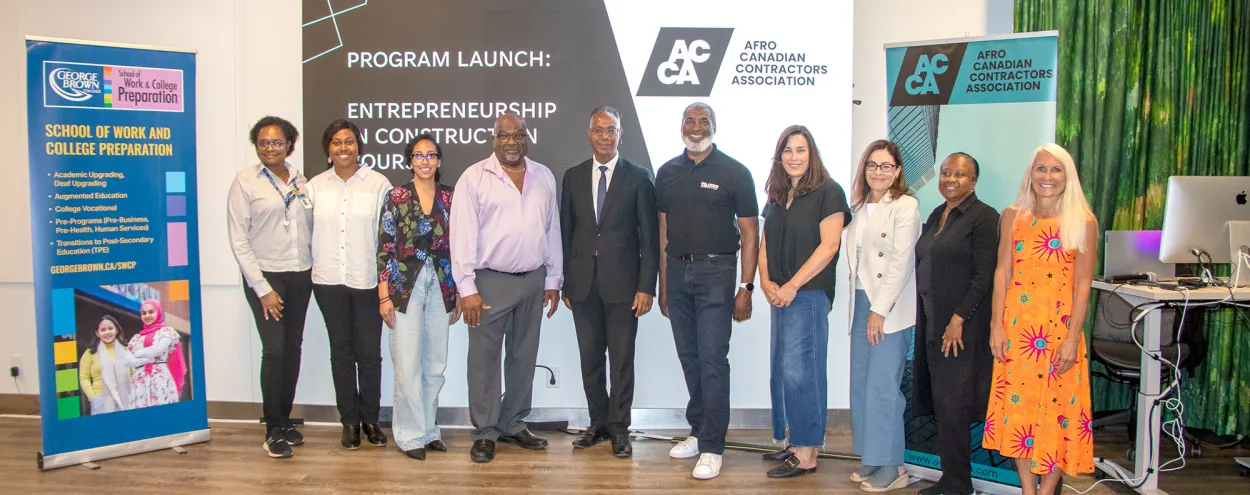 George Brown and ACCA leaders celebrating program launch