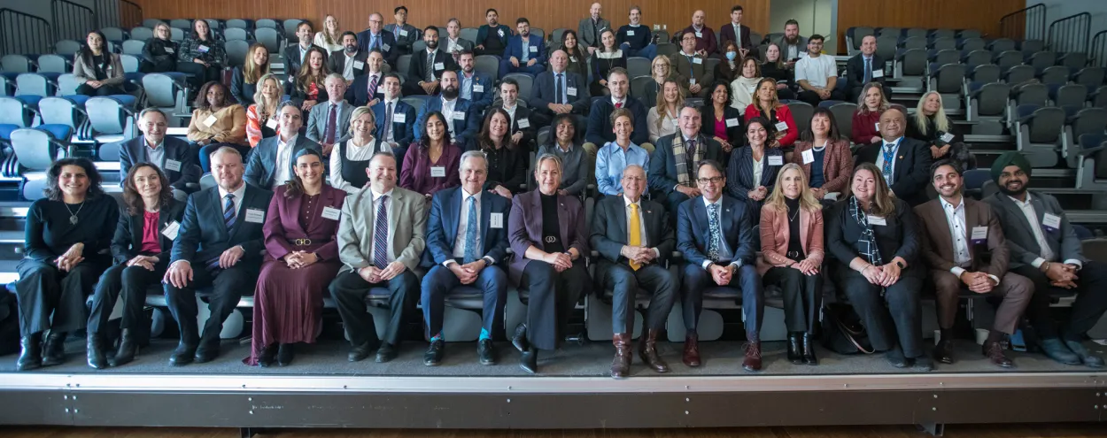 Ontario Business Advisory Council group photo at Waterfront campus