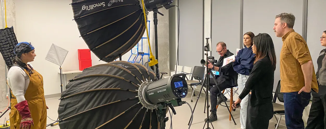 Students work behind the scenes on new OWN campaign images