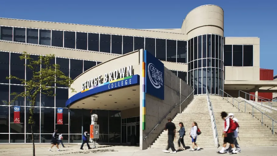 Photograph of the exterior of Casa Loma Campus. 