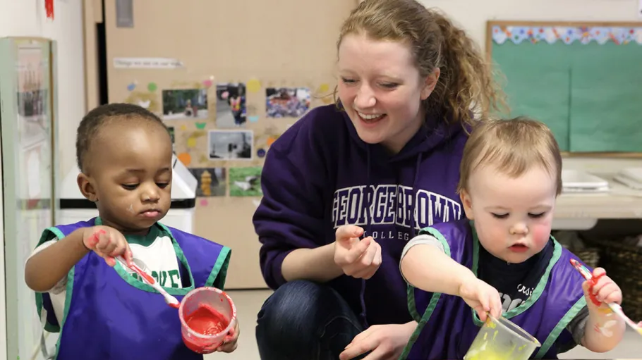 ECE student with 2 children