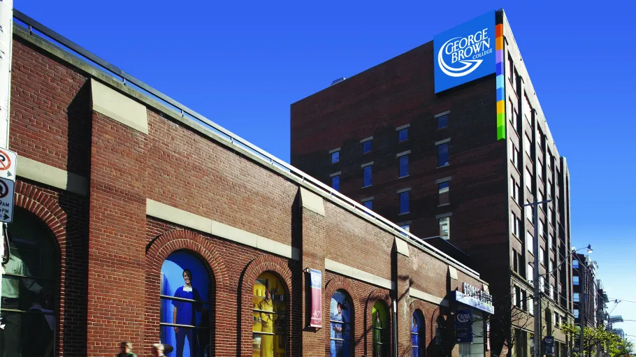 Exterior of 200 King Street East, St James Campus