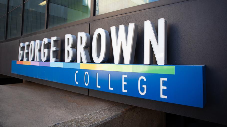 George Brown College sign