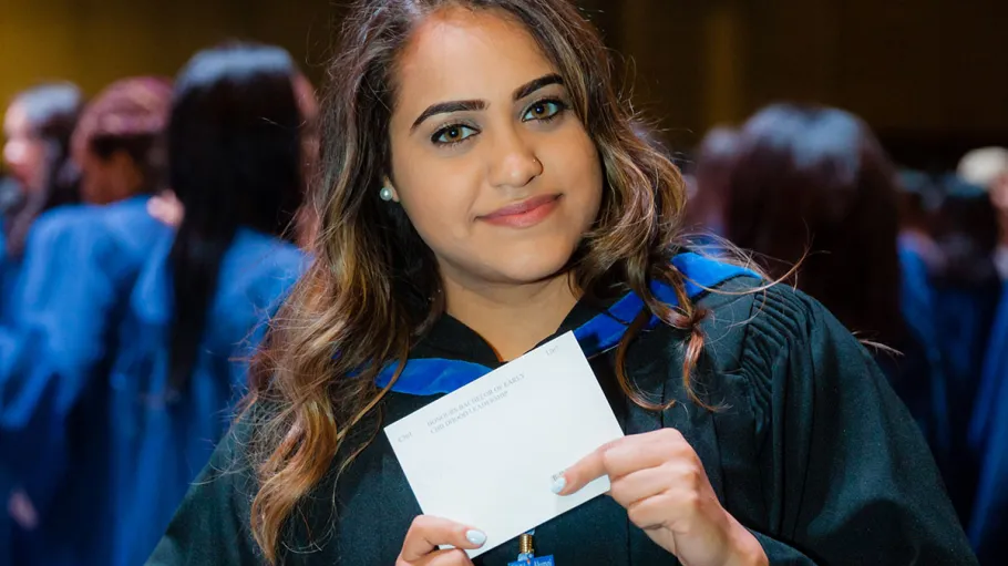 Graduate at convocation