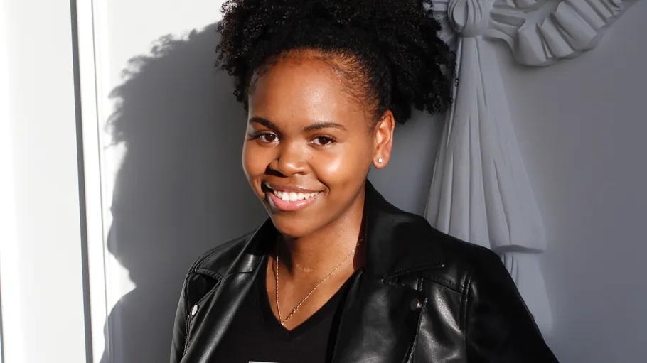 Graphic design graduate Dymika Harte