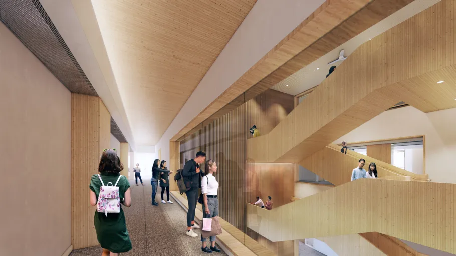 Limberlost interior 4th floor corridor