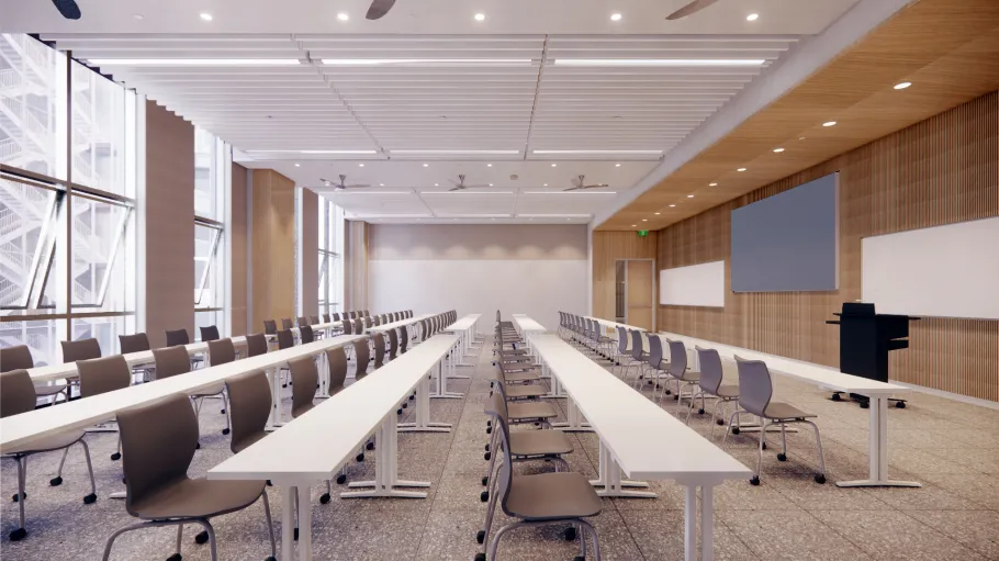 Limberlost interior Auditorium Classroom