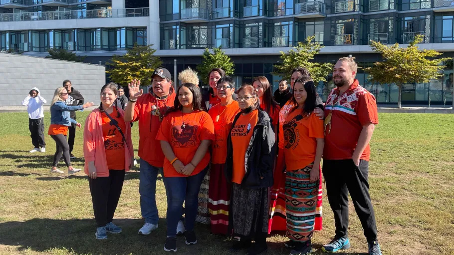 Members of the Indigenous Initiatives team at the Sacred Fire Ceremony