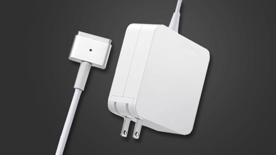 Images of a laptop charging cable.