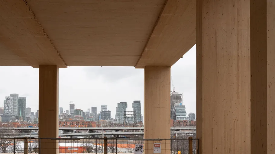 Looking out to the city from Limberlost Place