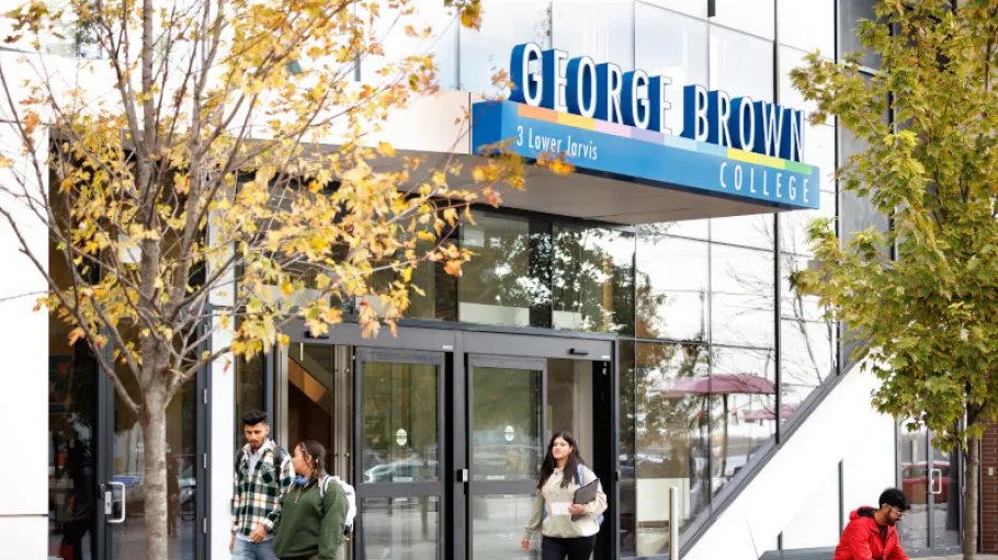 students outside 3 Lower Jarvis Street building