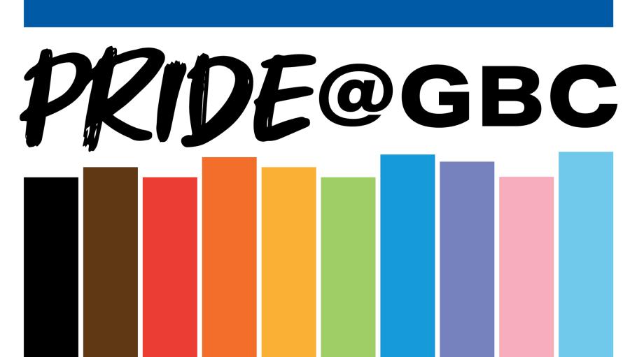Pride @ GBC with Pride colours, Teams background
