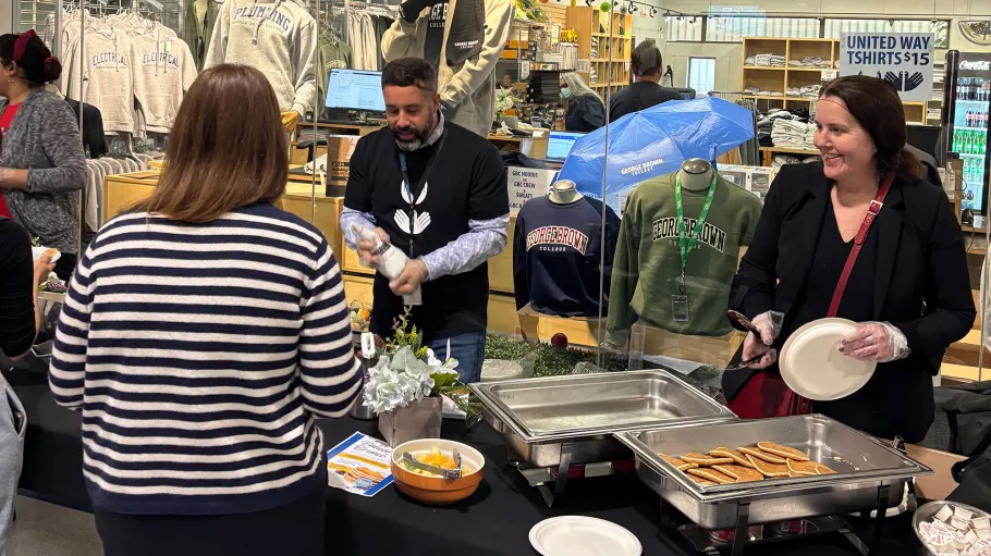 Volunteers at the Casa Loma Campus United Way Pancake Breakfast, October 30, 2024.