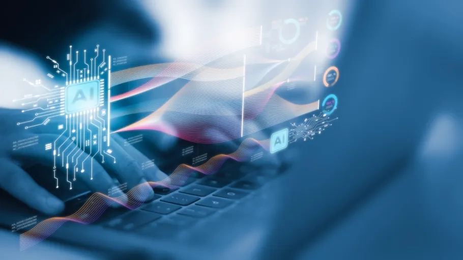 AI or Artificial intelligence concept. Businessman using computer use ai to help business and used in daily life, Digital Transformation, Internet of Things, Artificial intelligence brain, ChatGPT,