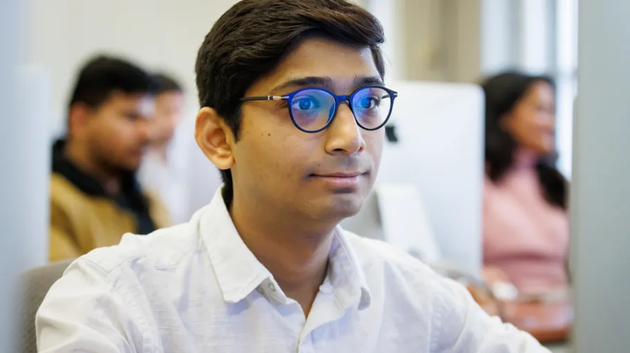 A student in a class