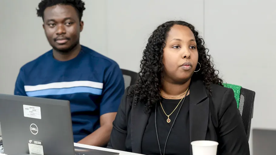 Elvis Glover and Naiima Farah